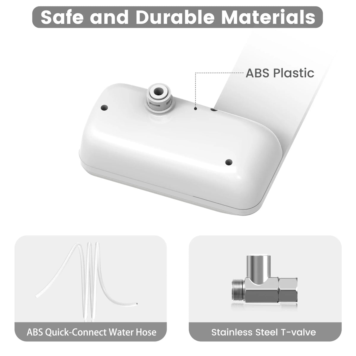 Non Electric Self Cleaning Bidet Attachment For Existing Toilets