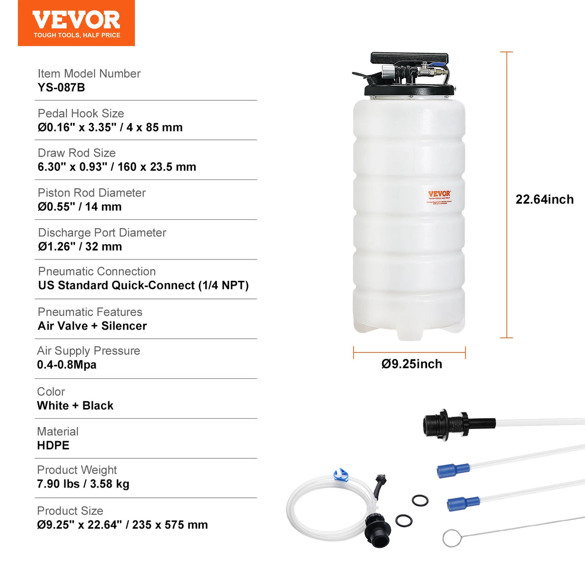 SucceBuy Pneumatic Fluid Extractor For Automotive Fluid Removal