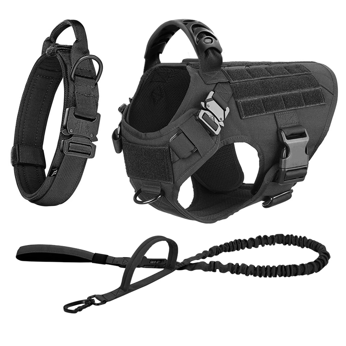 Petravel Padded Nylon Dog Harness And Leash Set Quick Release