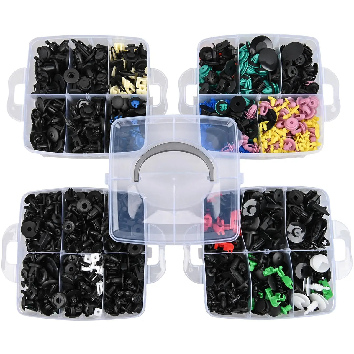 Universal Car Clip And Fastener Kit With Removal Tools