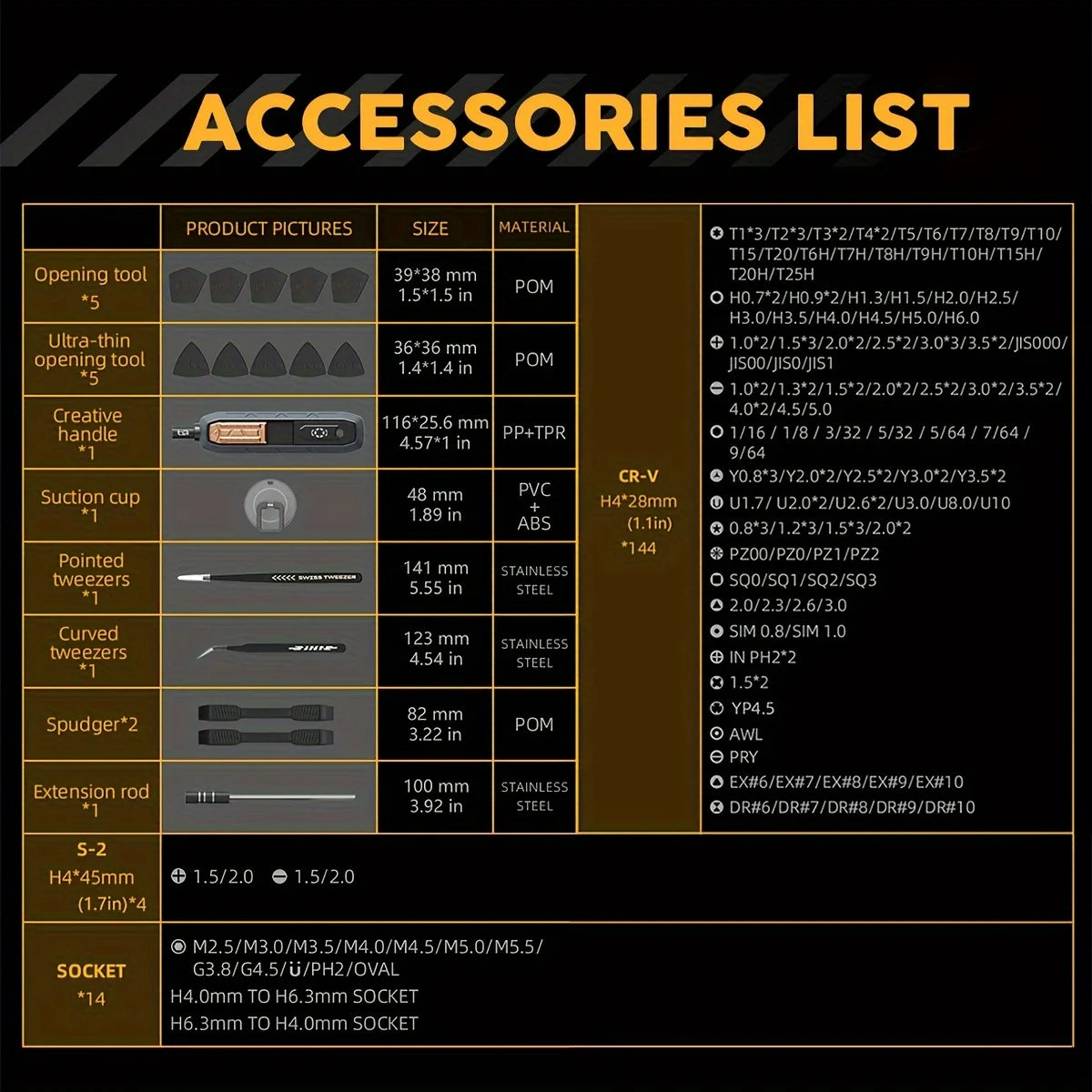 VMAN Magnetic Precision Screwdriver Set For Electronics And Appliance Repair