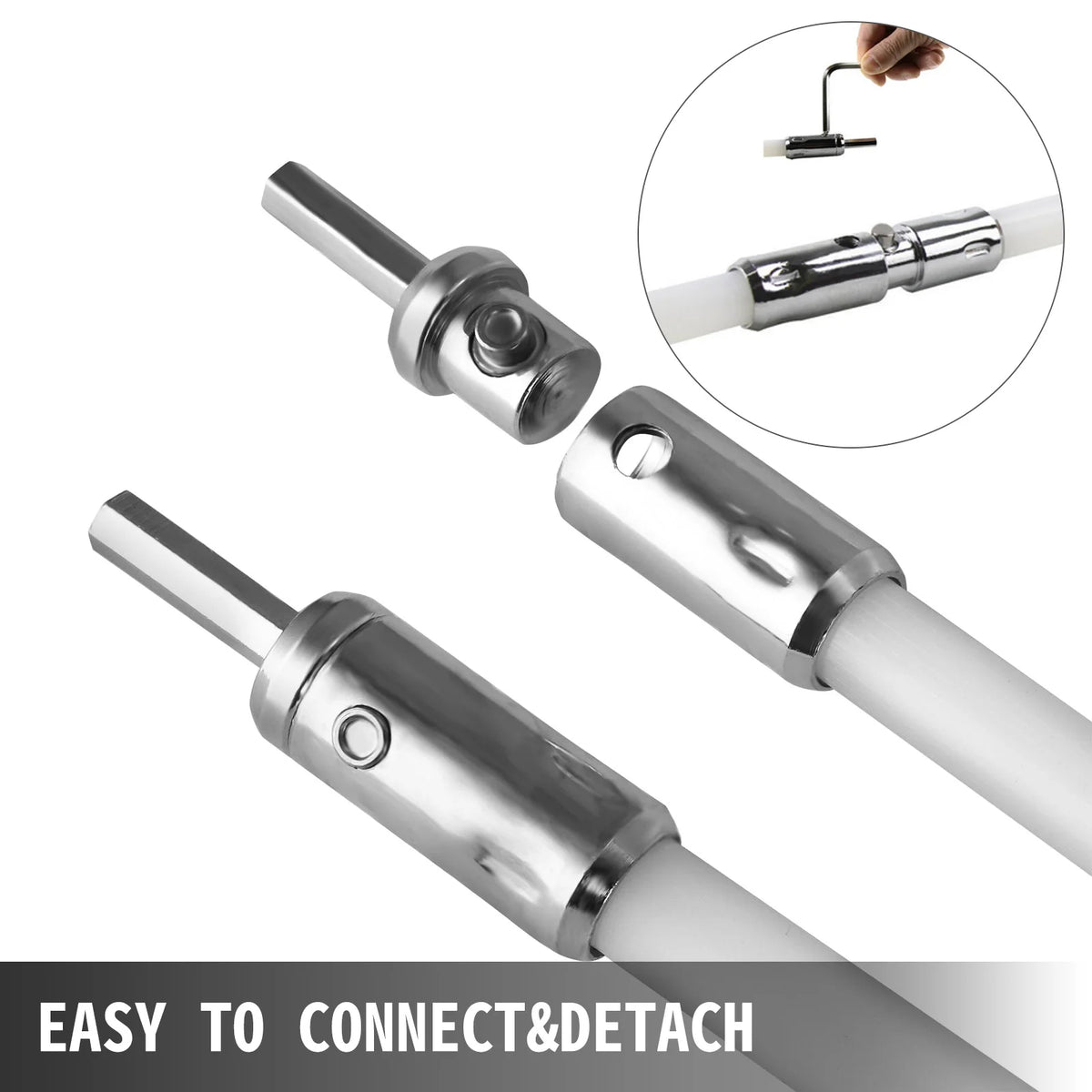 SucceBuy Chimney Sweep Kit With Flexible Rods And Brush Head