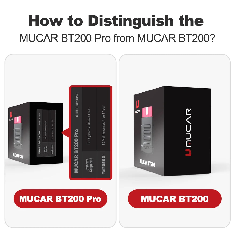 MUCAR BT200 OBD2 Bluetooth WiFi Automotive Diagnostic Scanner