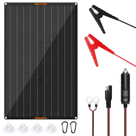MHPOWOS 30W 12V Solar Battery Charger and Maintainer for Vehicles