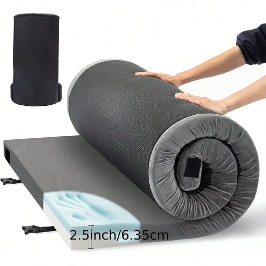 Waterproof Memory Foam Camping Sleeping Pad Roll-Up with Bag