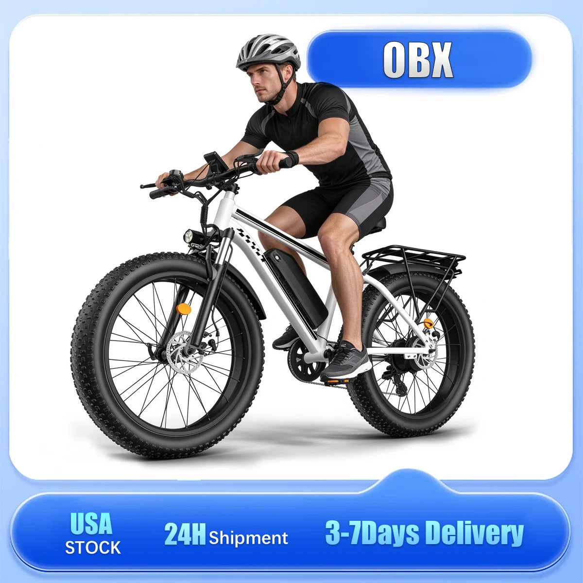 OBX 1000W Electric Mountain Bike With Long Range Battery