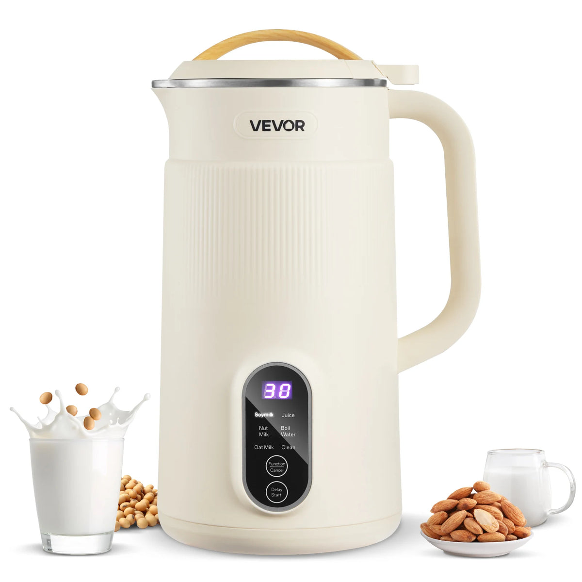 VEVOR 8 In 1 Nut Milk Maker With Self Cleaning Function