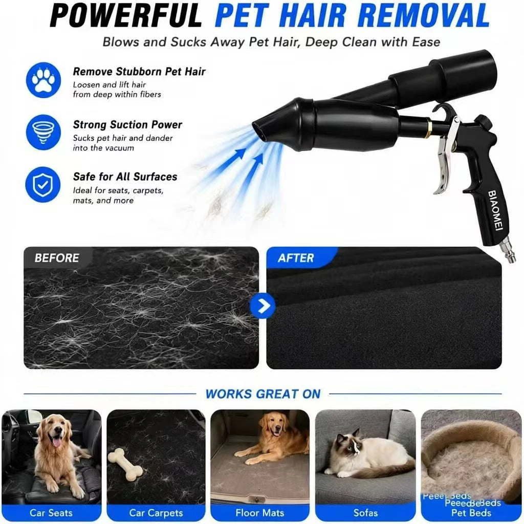 BIAOMEI Tornado Air Blow Gun for Car Interior Detailing