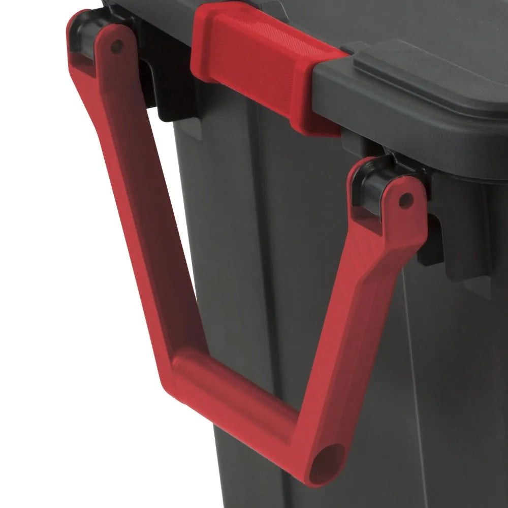 Sterilite Wheeled Industrial Plastic Storage Container For Garage