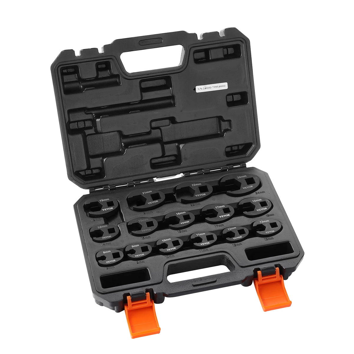 SucceBuy Chromium Vanadium Steel Crowfoot Wrench Set