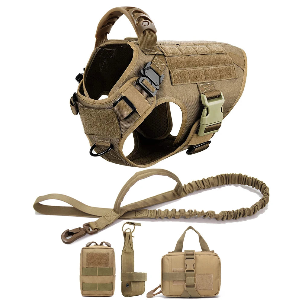 Petravel Padded Nylon Dog Harness And Leash Set Quick Release