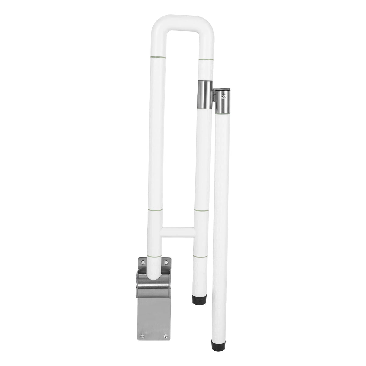 Foldable Metal Toilet Grab Bar With Non Slip Handrail Support