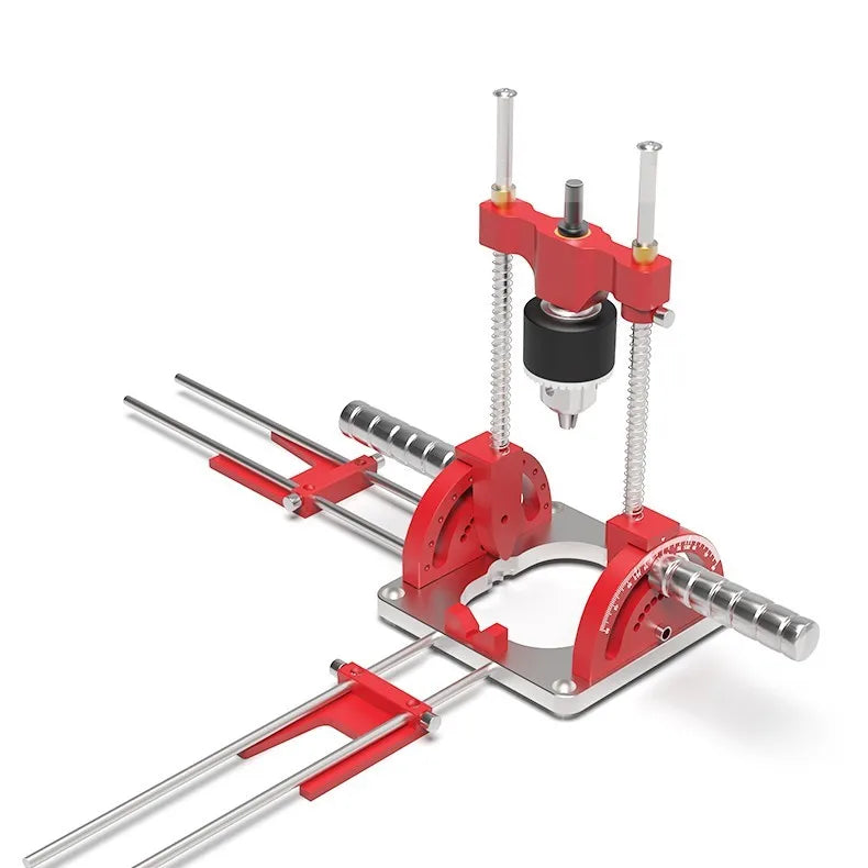 ENJOYWOOD Adjustable Aluminum Drill Guide for Precise Woodworking