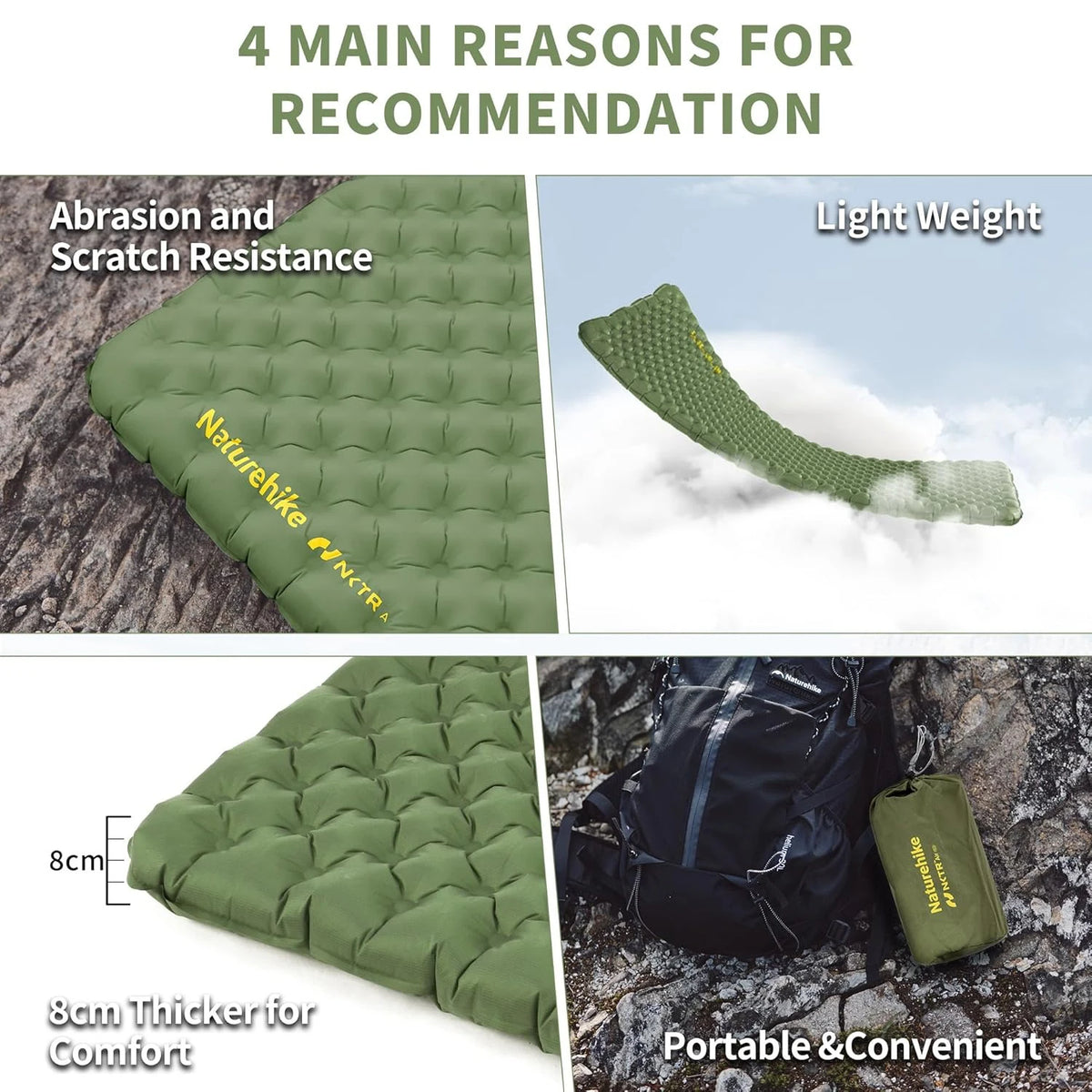 Naturehike Ultralight R4.6 Insulated Inflatable Sleeping Pad