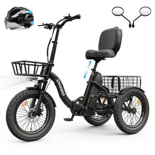 Spacewalk 1200W Peak Power Brushless Electric Trike With Basket