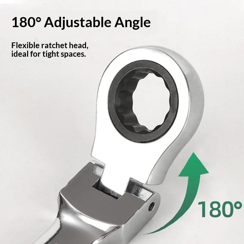 Double End Ratchet Wrench Set for Garage and Home Repair