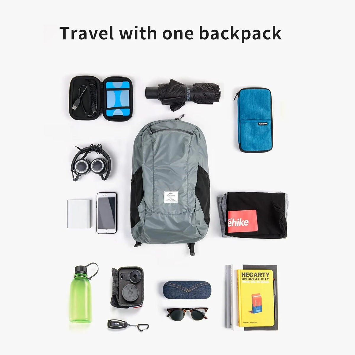 Naturehike Ultralight Foldable Waterproof Backpack for Hiking and Camping