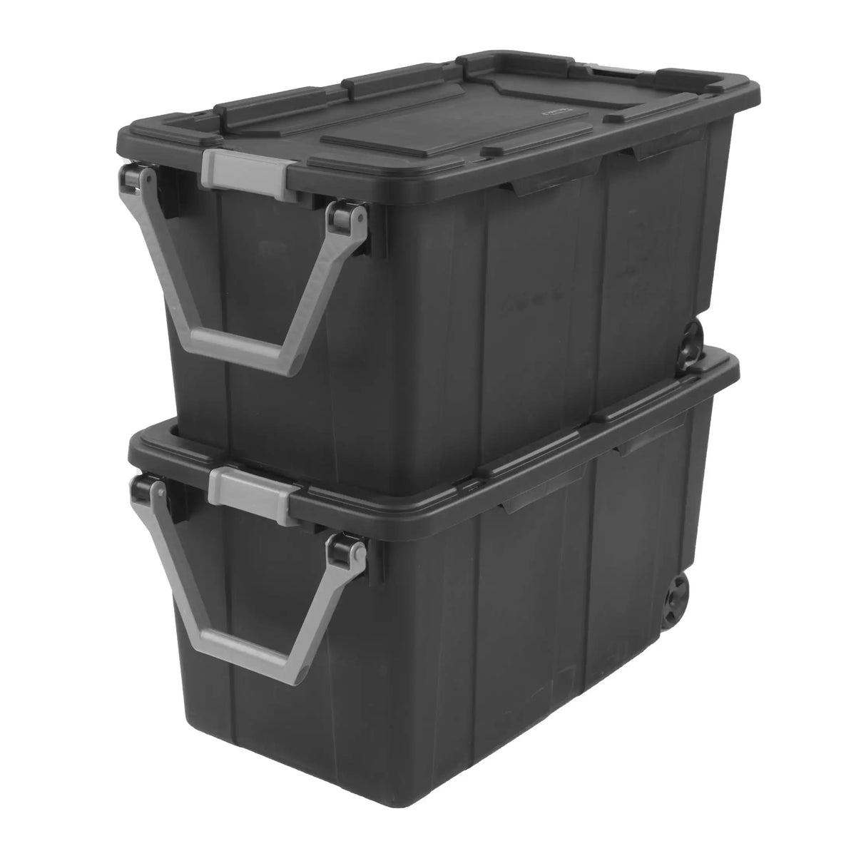 Sterilite Wheeled Industrial Plastic Storage Container For Garage