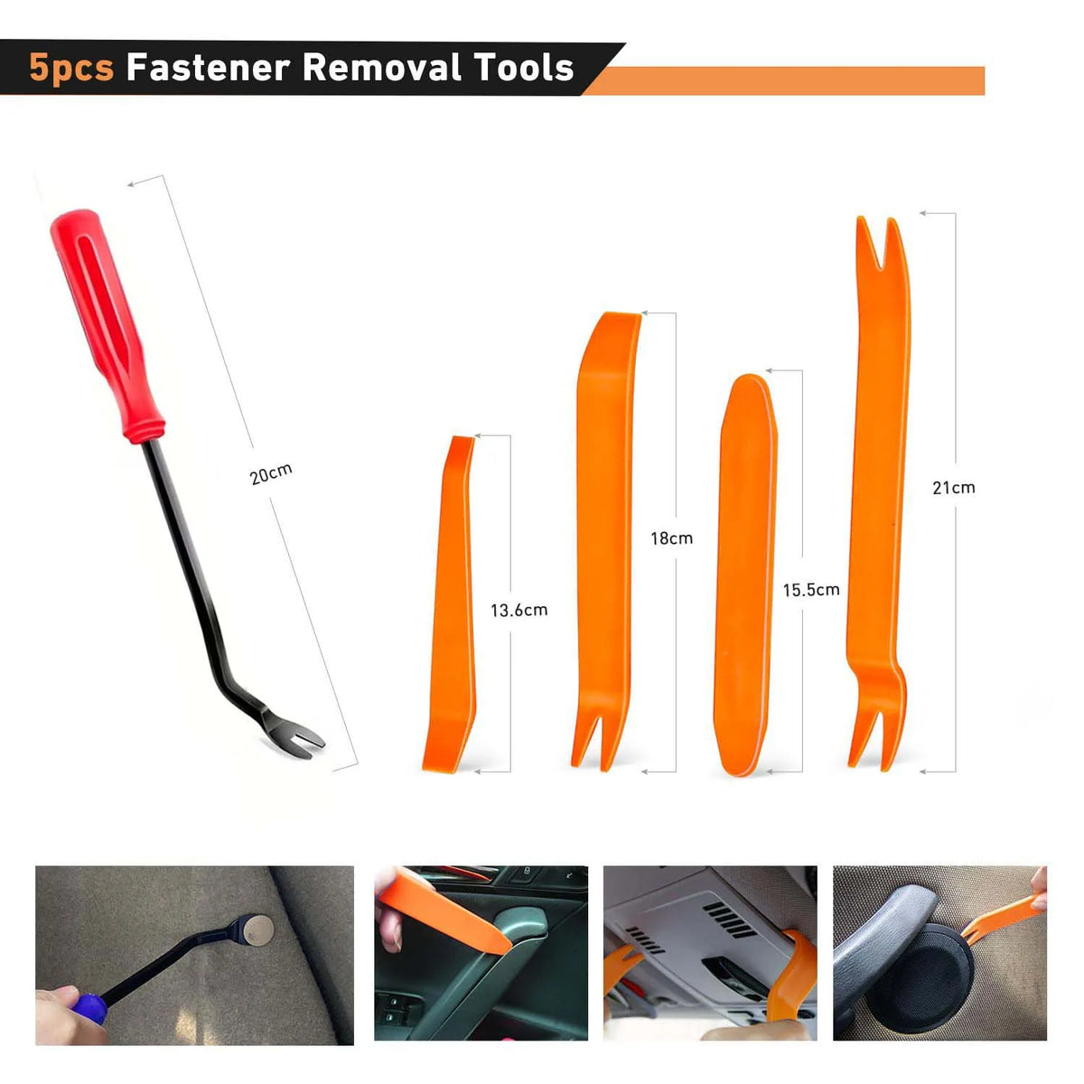 Universal Car Clip And Fastener Kit With Removal Tools