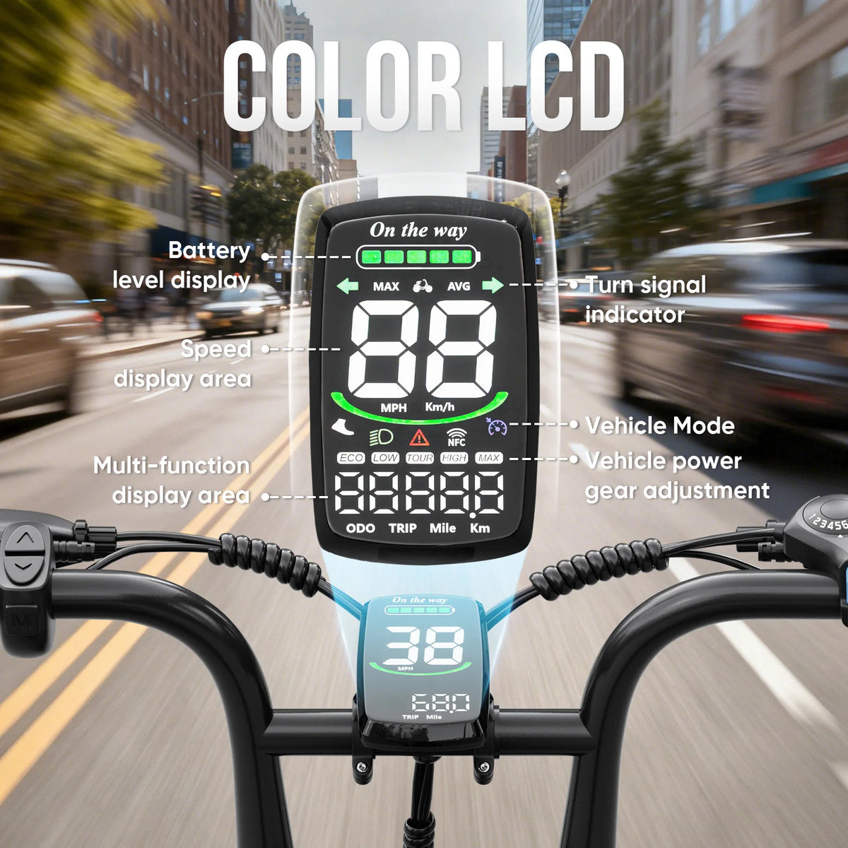 Spacewalk Fat Tire Electric Bike With Removable Battery