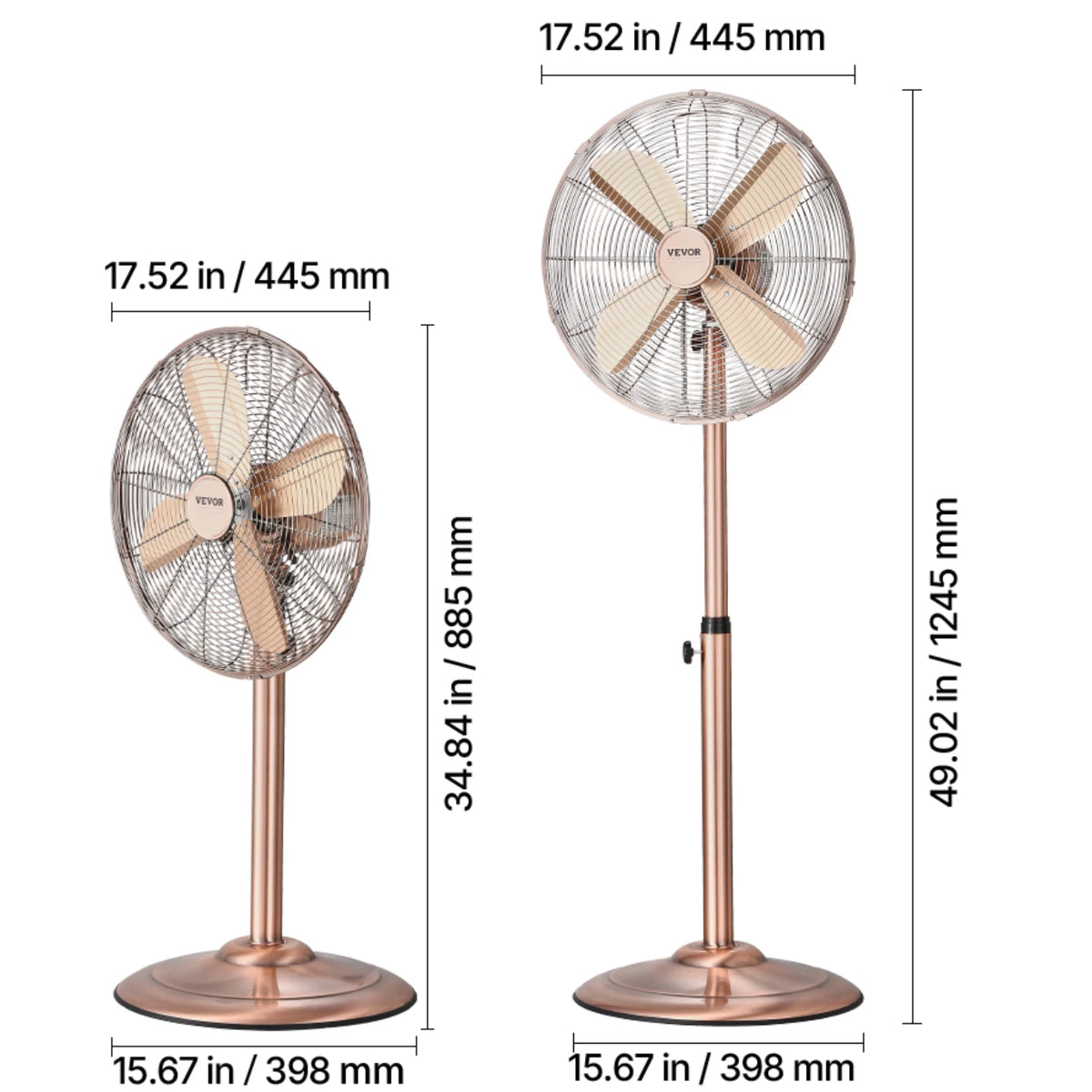 SucceBuy Industrial Oscillating Pedestal Fan With Remote Control