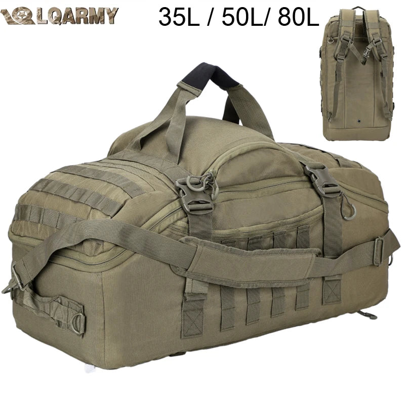 LQARMY Tactical Outdoor Backpack For Hiking Camping And Travel