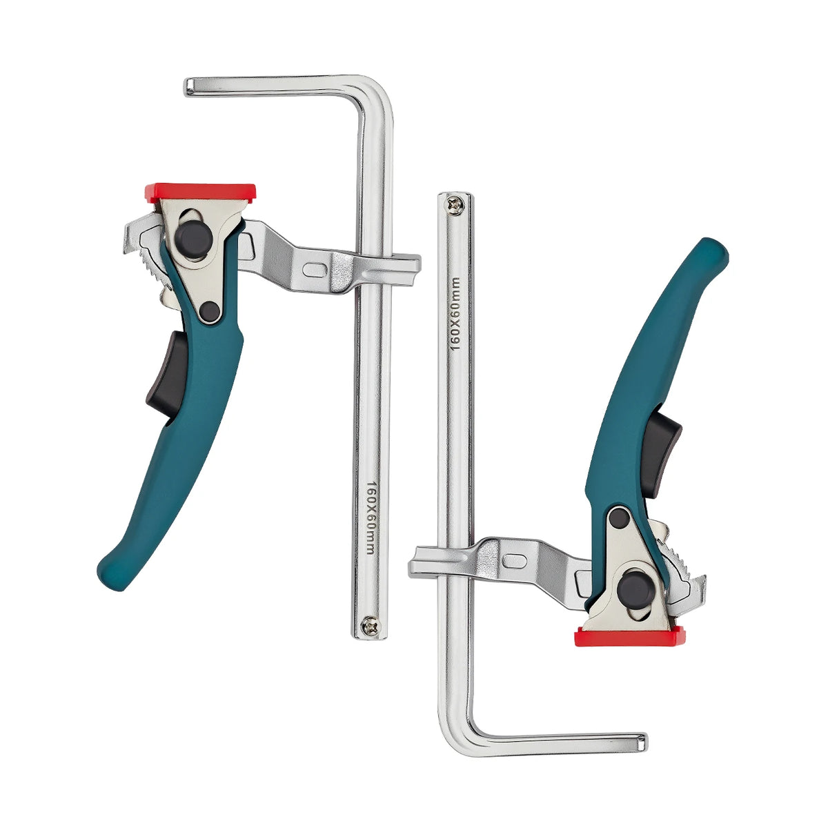 Allsome 2pcs Ratcheting Table Clamp, Quick Release Clamp For MFT and Guide Rail System, Bar Clamp