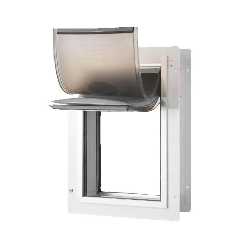 SucceBuy Metal Frame Pet Door With Lock And Weatherproof Flap