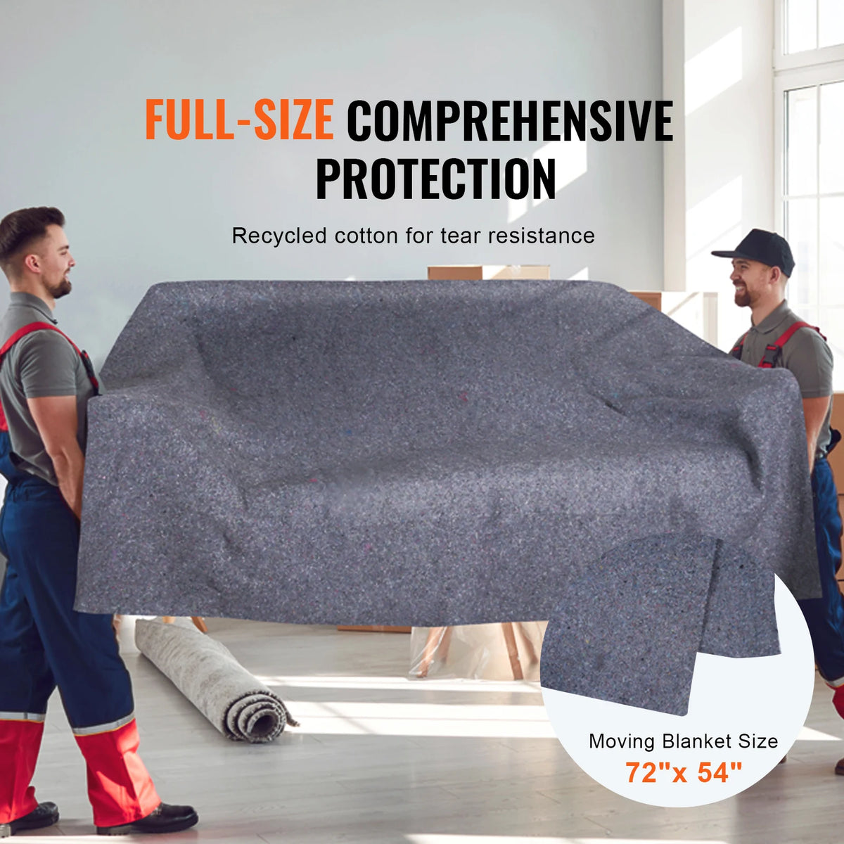 SucceBuy Recycled Cotton Moving Blankets For Furniture Protection
