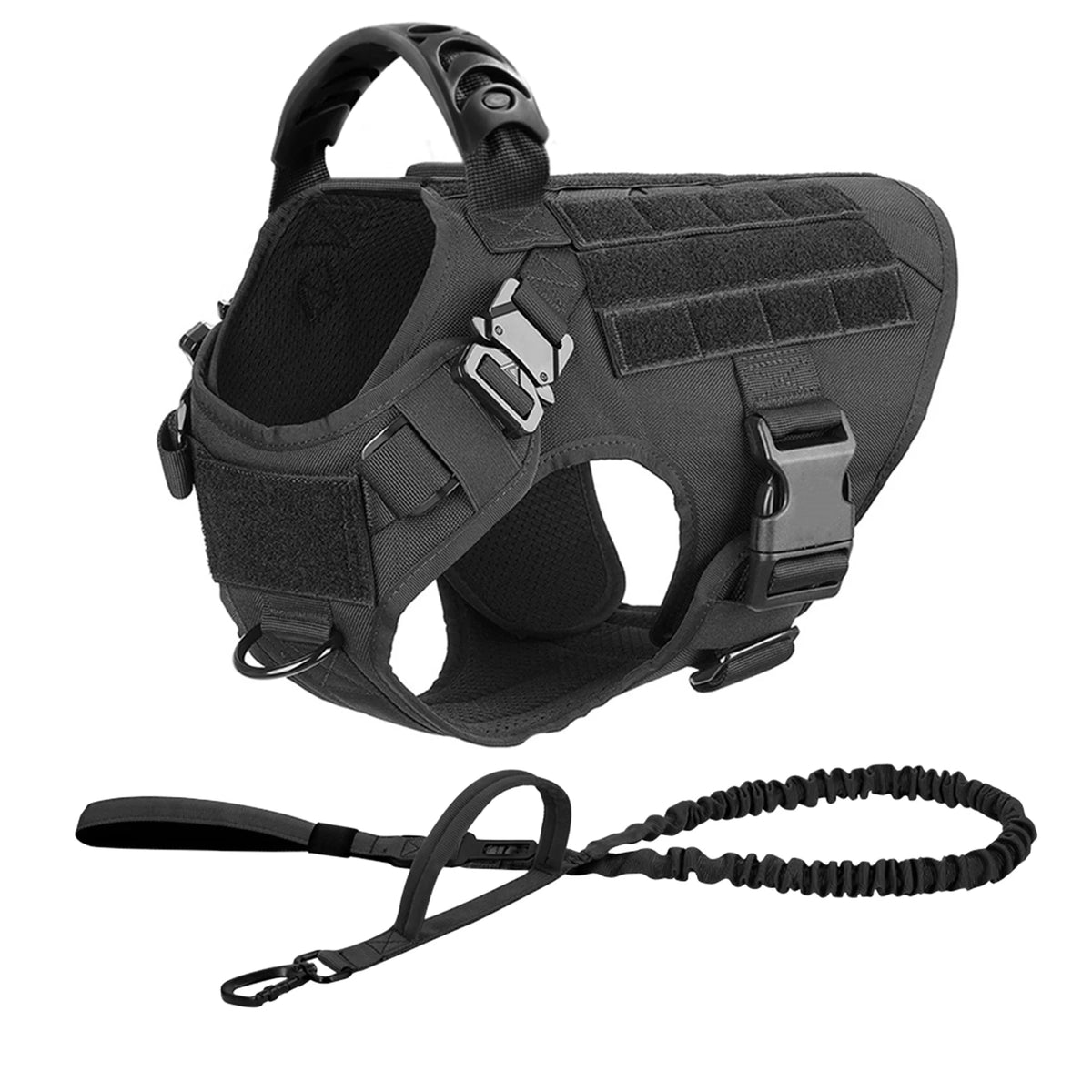 Petravel Padded Nylon Dog Harness And Leash Set Quick Release