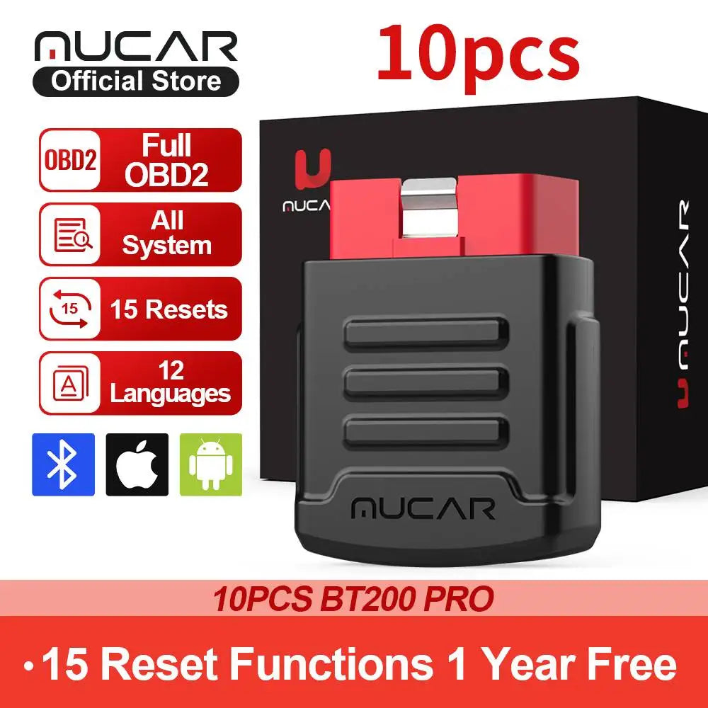 MUCAR BT200 OBD2 Bluetooth WiFi Automotive Diagnostic Scanner