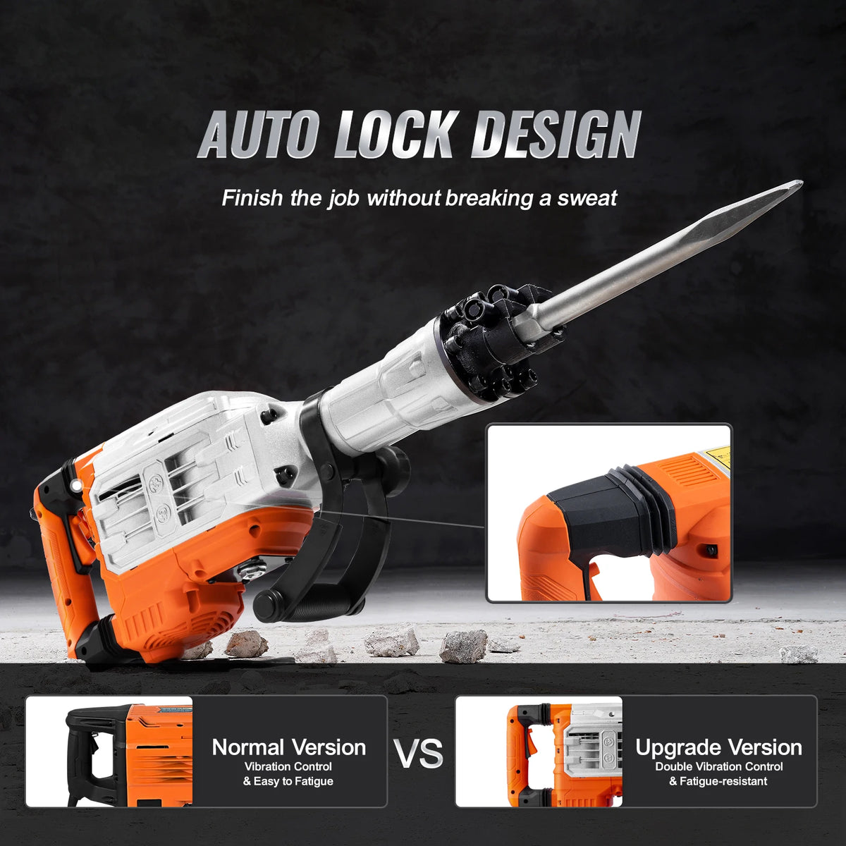 SucceBuy Heavy Duty Electric Demolition Jack Hammer Concrete Breaker