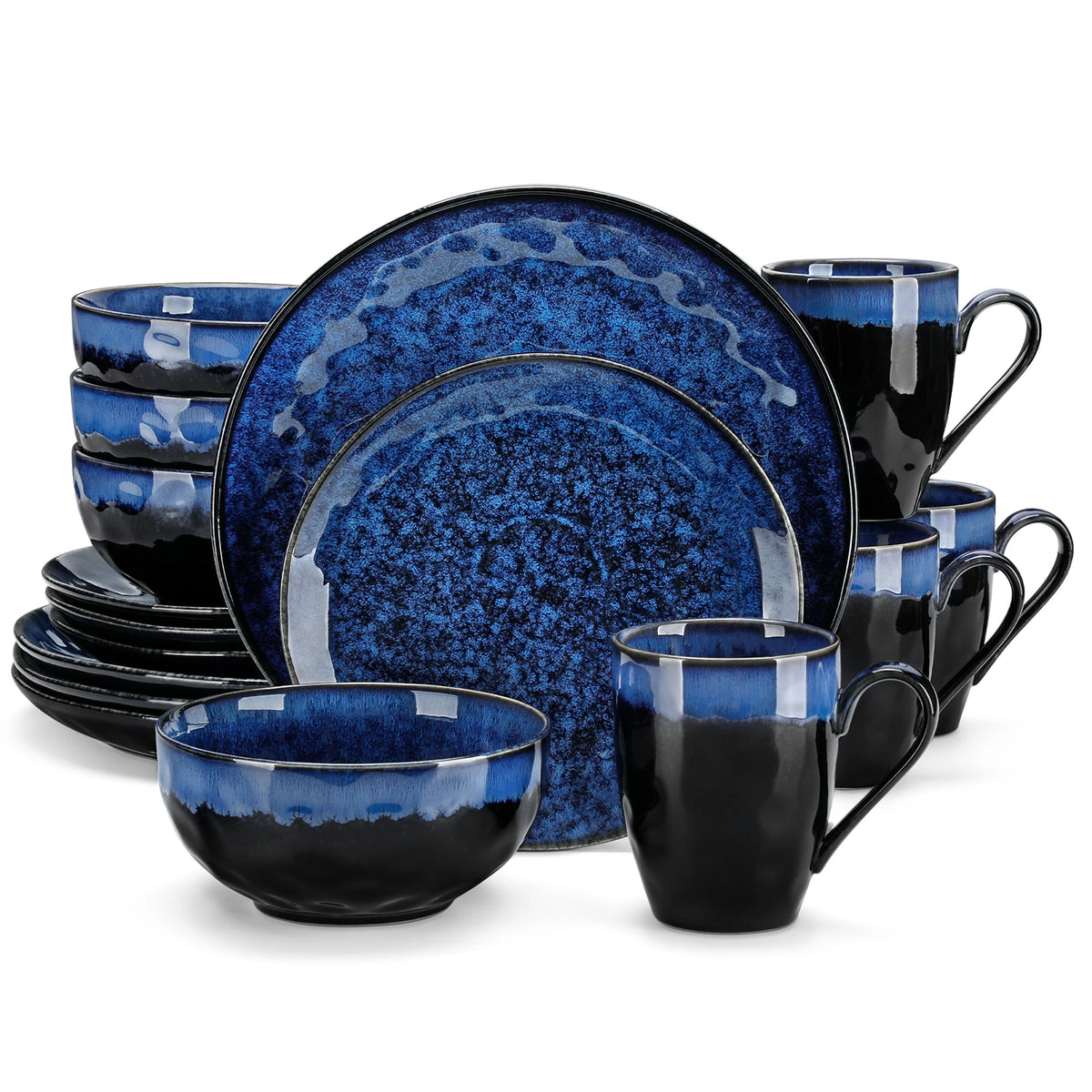 Vancasso Starry Ceramic Dinnerware Set with Plates and Bowls
