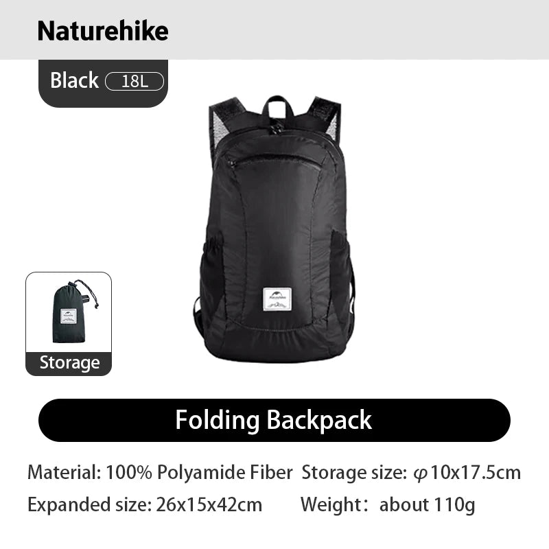 Naturehike Ultralight Foldable Waterproof Backpack for Hiking and Camping
