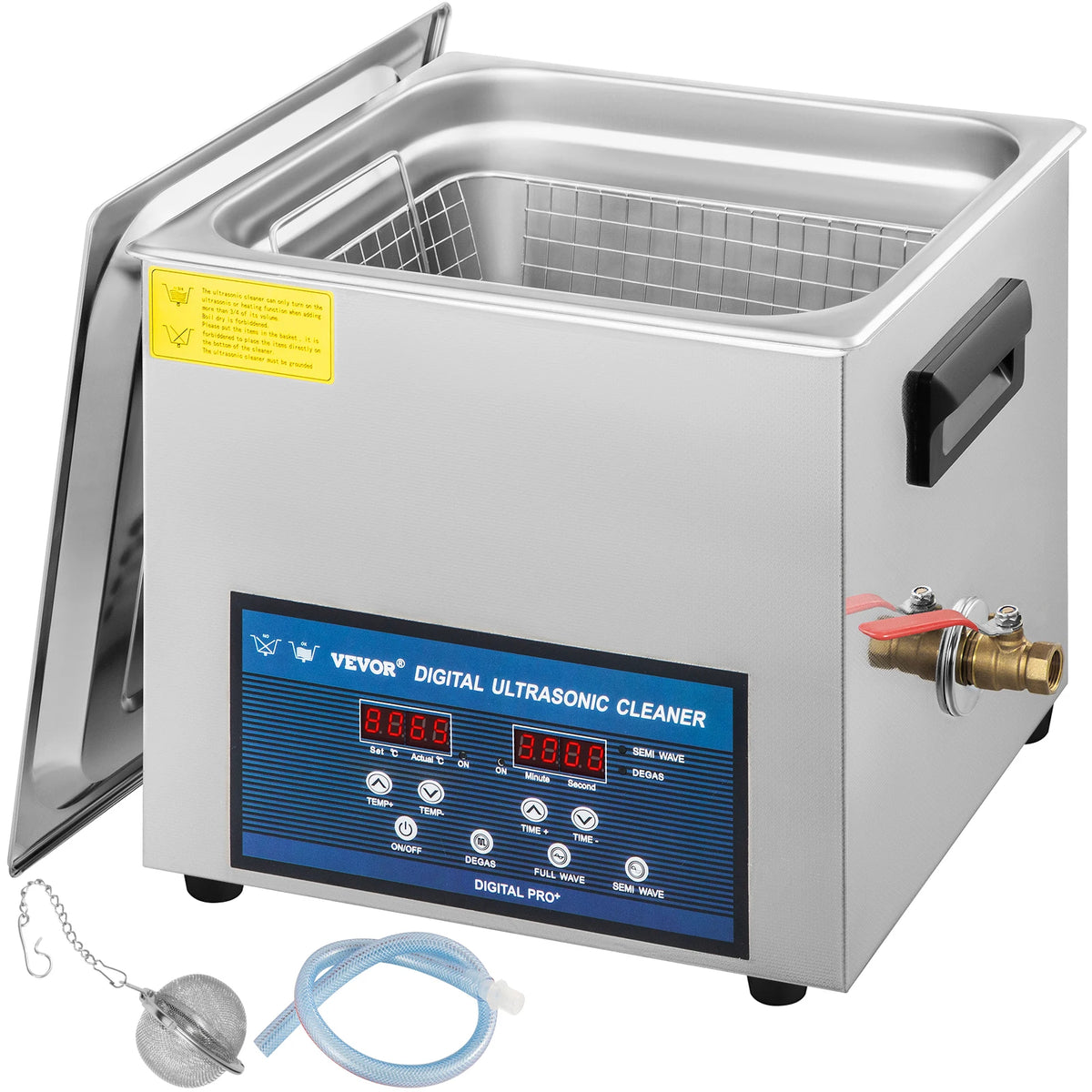 SucceBuy Dual Frequency Digital Ultrasonic Cleaner for Home Appliance Use
