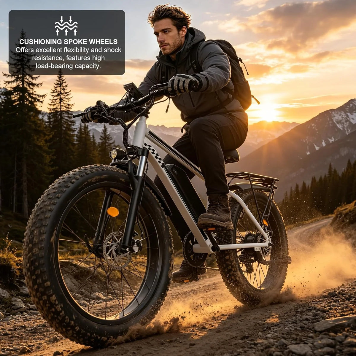 OBX 1000W Electric Mountain Bike With Long Range Battery