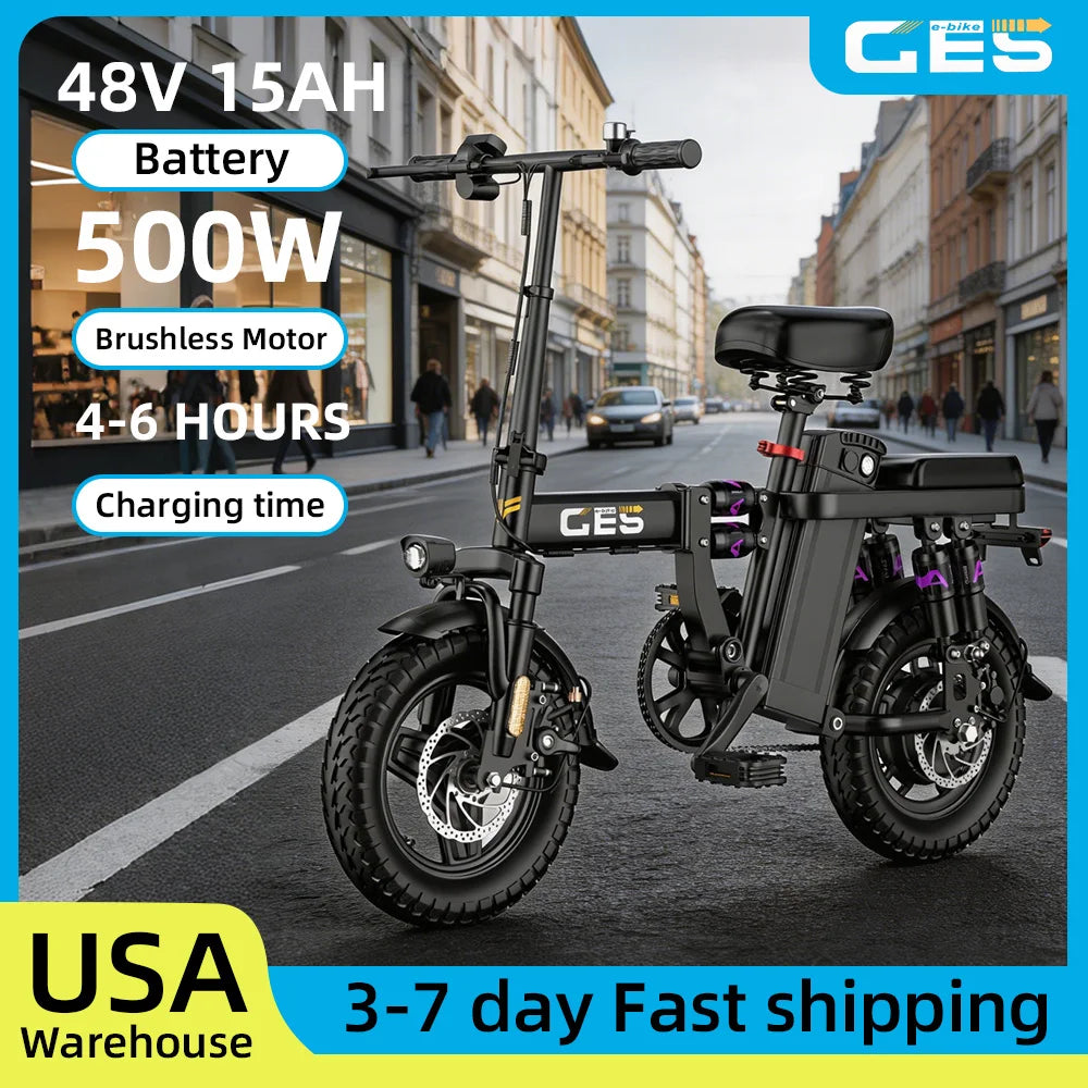 Uplee Ge5 Folding Electric Bicycle 250W Motor Adults Commuter
