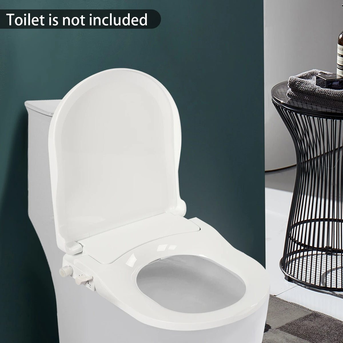 Non Electric Bidet Toilet Seat With Dual Nozzle Cleaning System