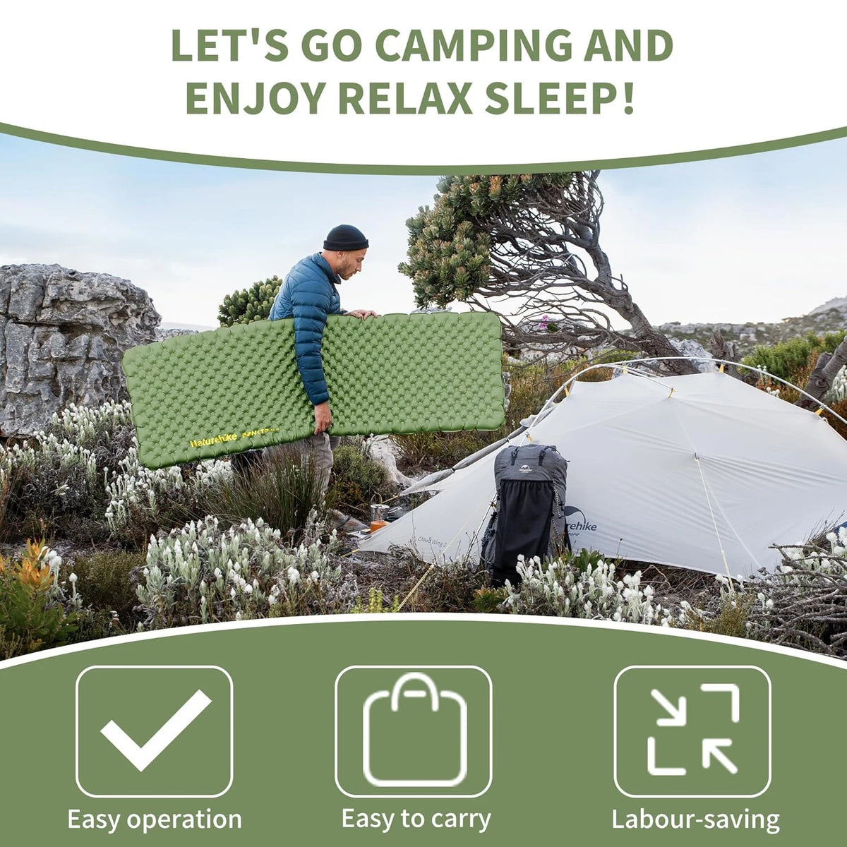 Naturehike Ultralight R4.6 Insulated Inflatable Sleeping Pad
