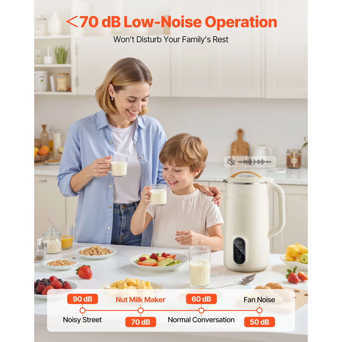 VEVOR 8 In 1 Nut Milk Maker With Self Cleaning Function