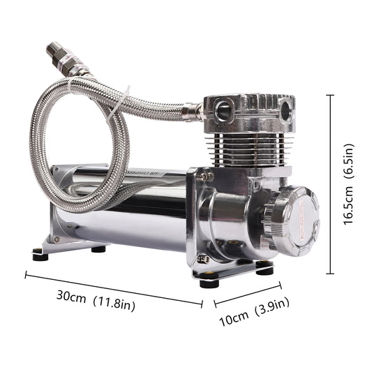200-300 W Air Suspension Compressor, 50 L/Min 200 Psi Air Compressor Kit, 12 V 23 A High-Performance Compressor