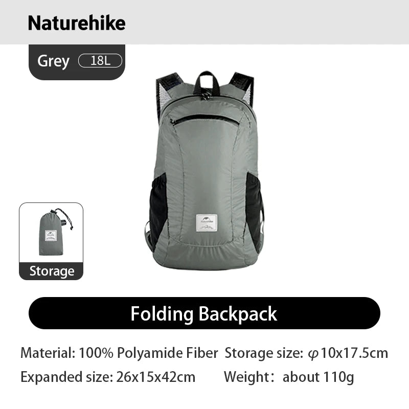 Naturehike Ultralight Foldable Waterproof Backpack for Hiking and Camping
