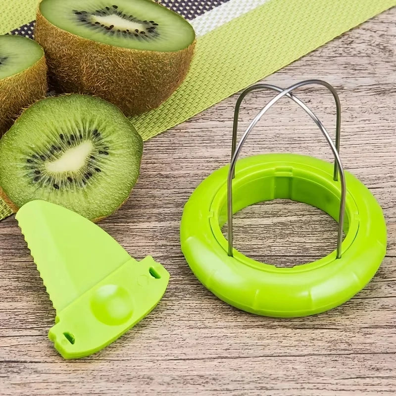 Stainless Steel Kiwi Peeler And Fruit Slicing Kitchen Tool