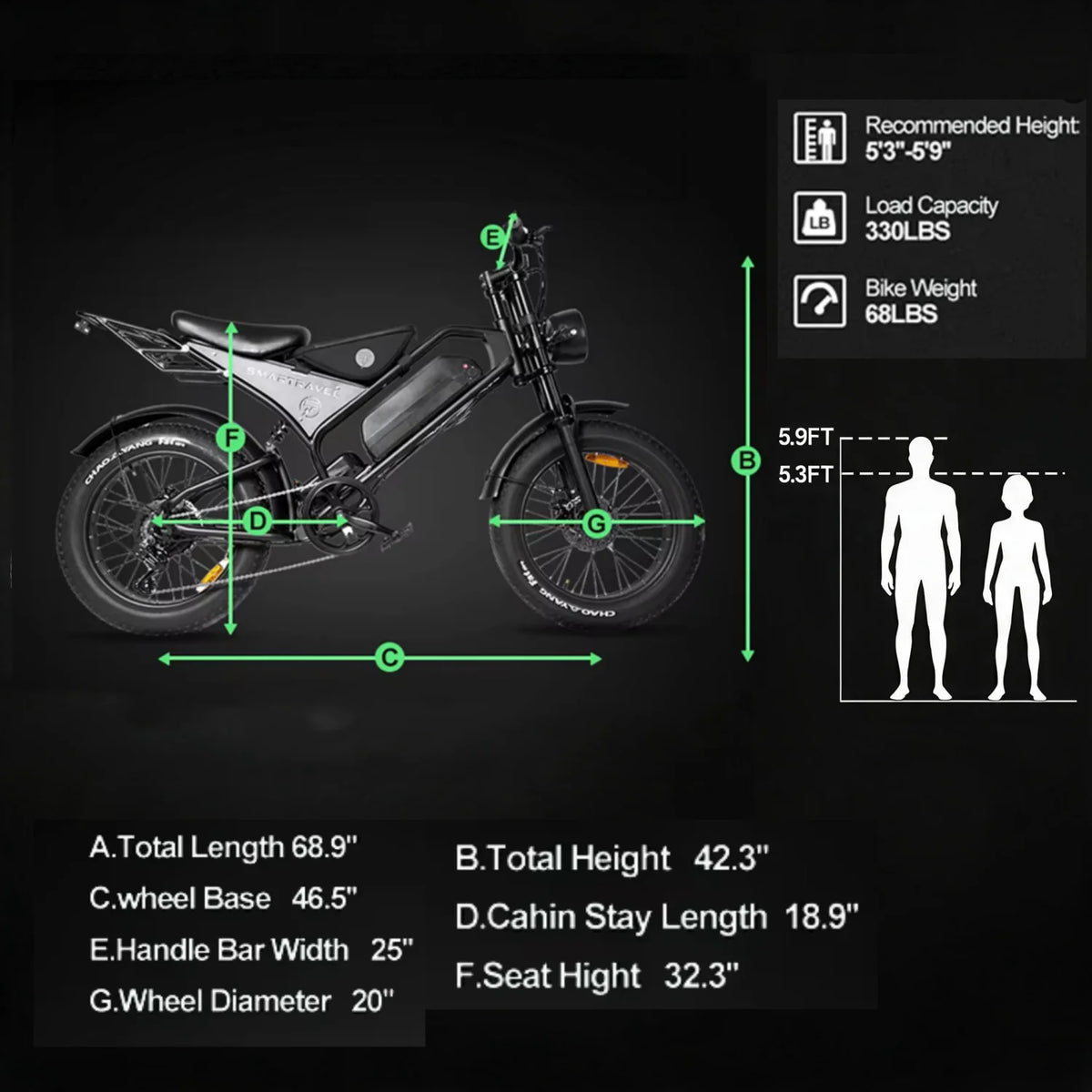 Singletrack Fat Tire Off Road Electric Bicycle With Suspension Fork