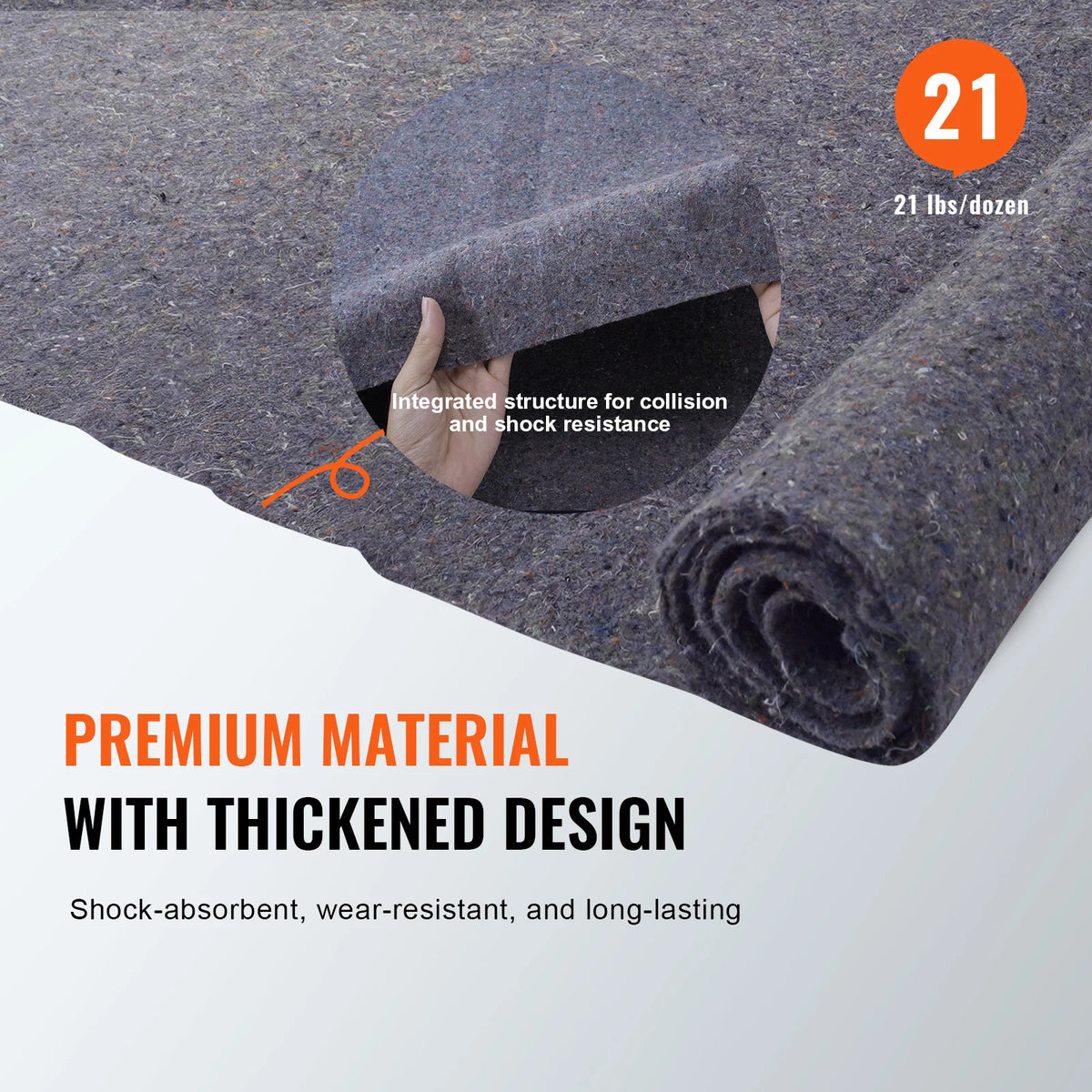 SucceBuy Recycled Cotton Moving Blankets For Furniture Protection