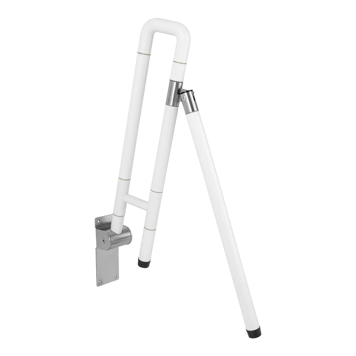 Foldable Metal Toilet Grab Bar With Non Slip Handrail Support