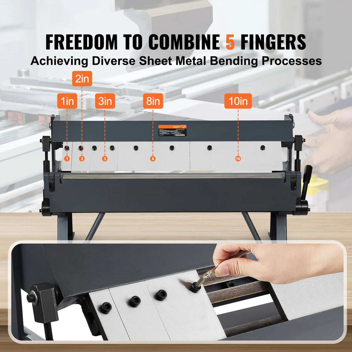 SucceBuy Industrial Sheet Metal Box And Pan Brake Bender
