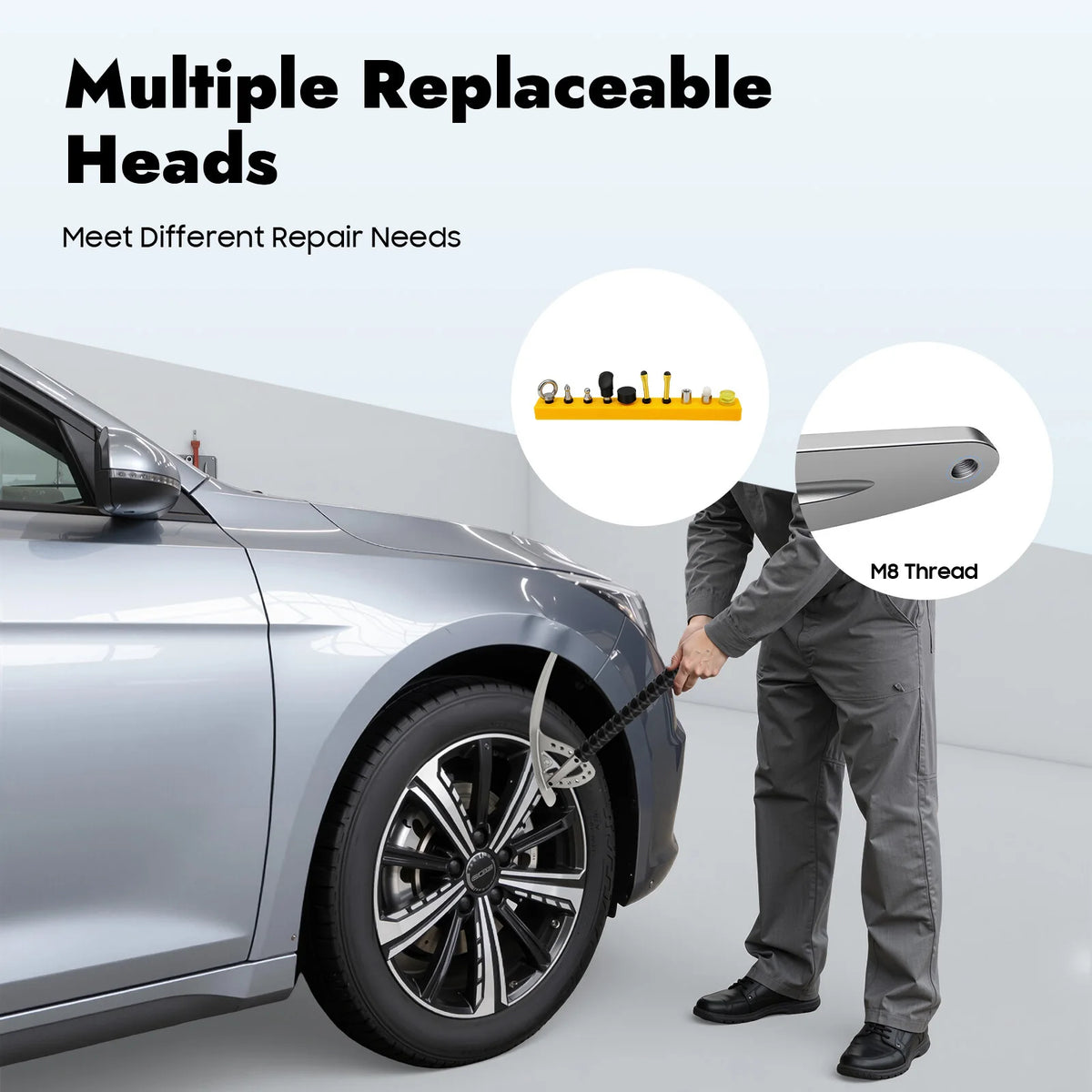 Bymaocar M8 Thread Fender Dent Removal Repair Tool Kit