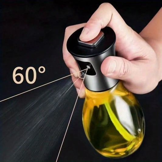 200ml Oil Sprayer Bottle, 304 Stainless Steel Mister & Glass, Drizzling Mist Spray for Kitchen Cooking, with Free Funnel