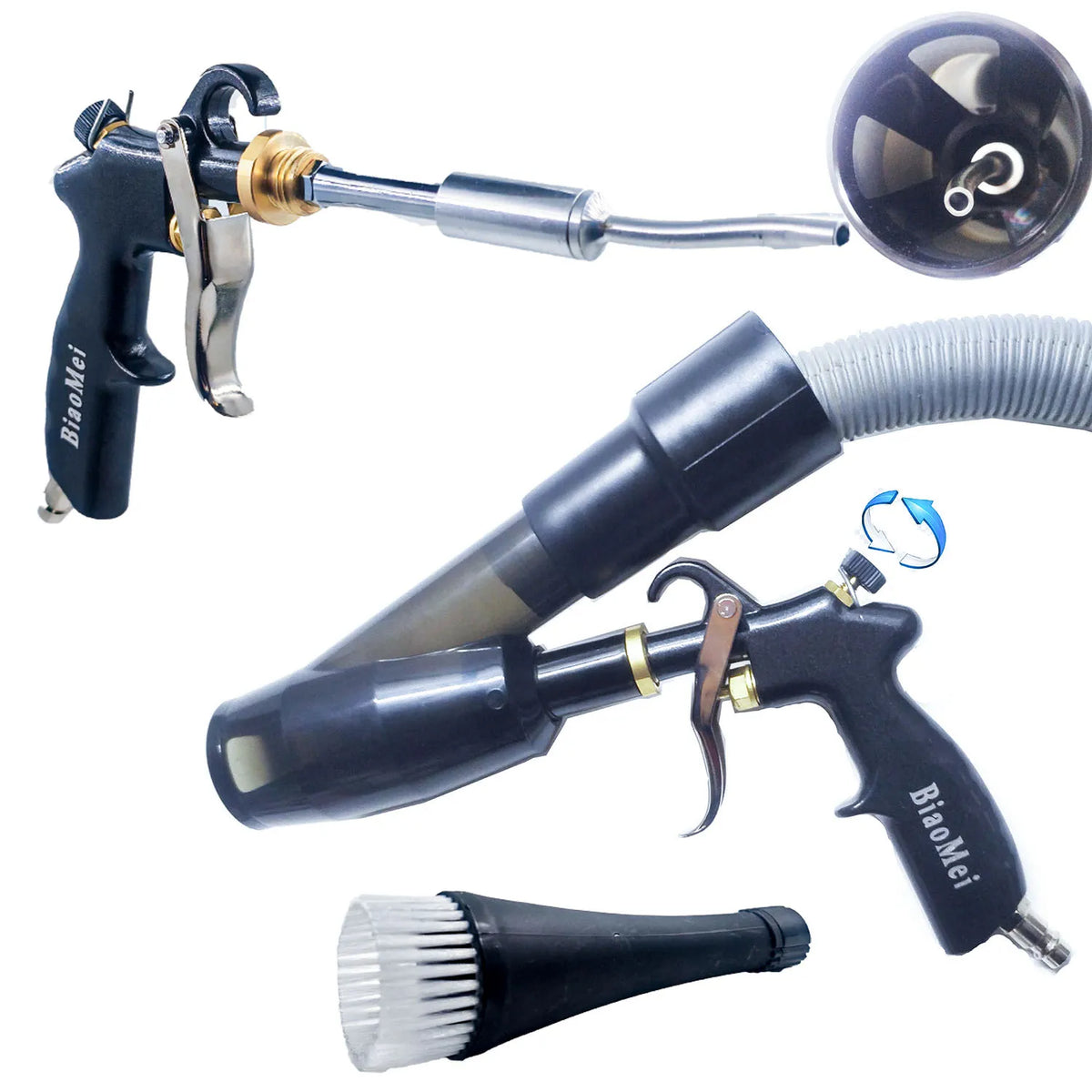BIAOMEI Tornado Air Blow Gun for Car Interior Detailing